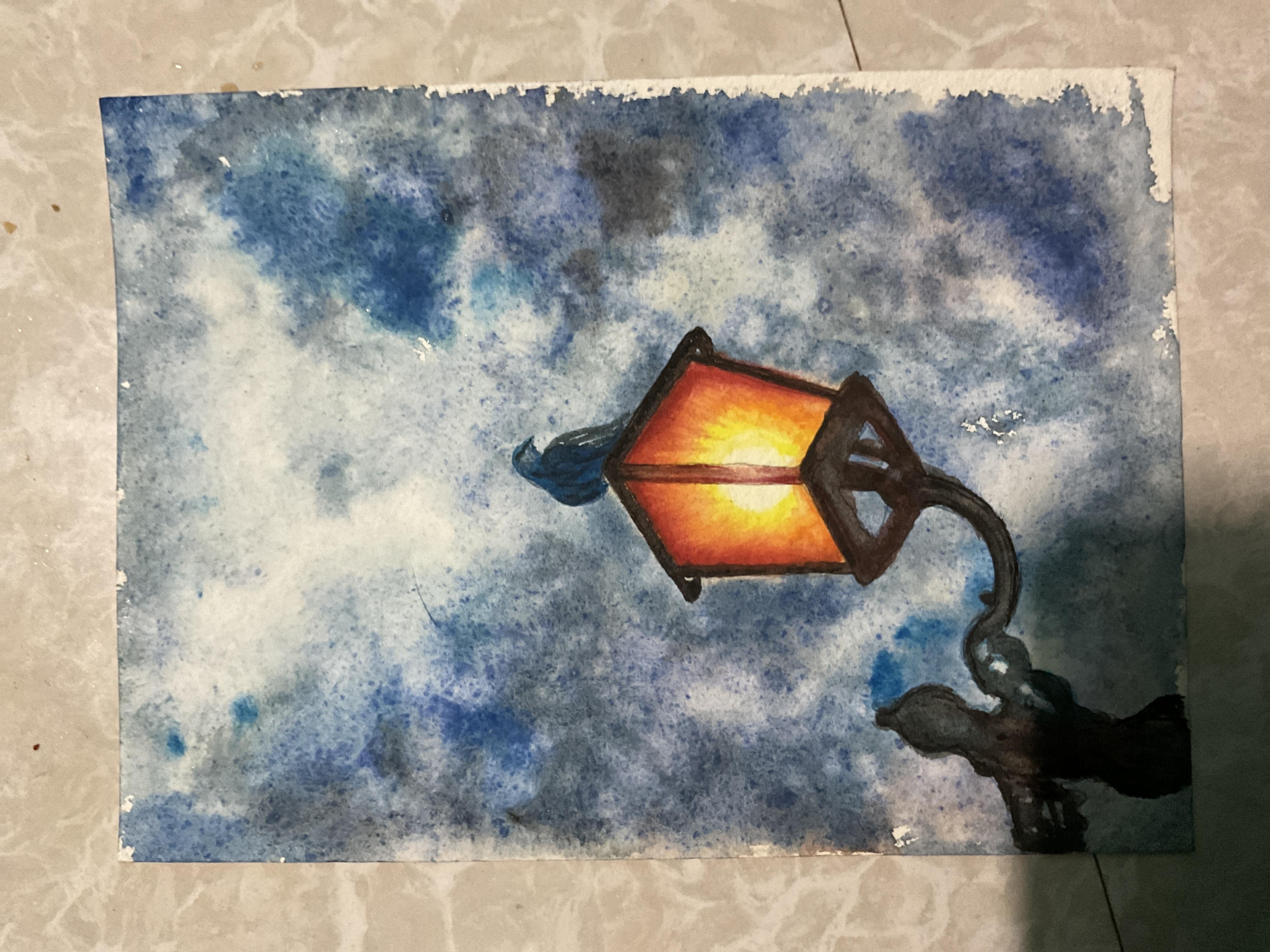 I couldn’t believe I’m able to complete this painting. - student project