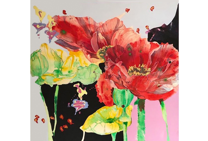 Acrylic Flower Painting: Vibrant Effective