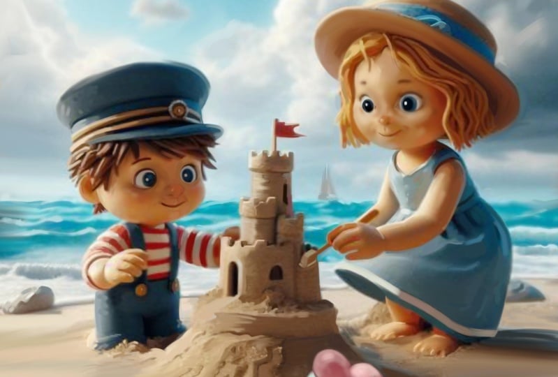 2 Kids on the Beach
