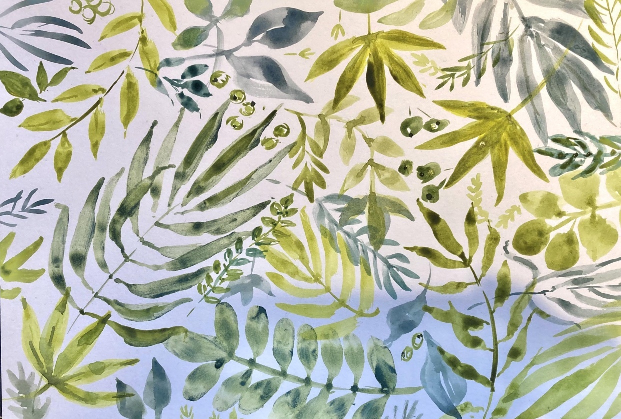 Palm leaves - student project