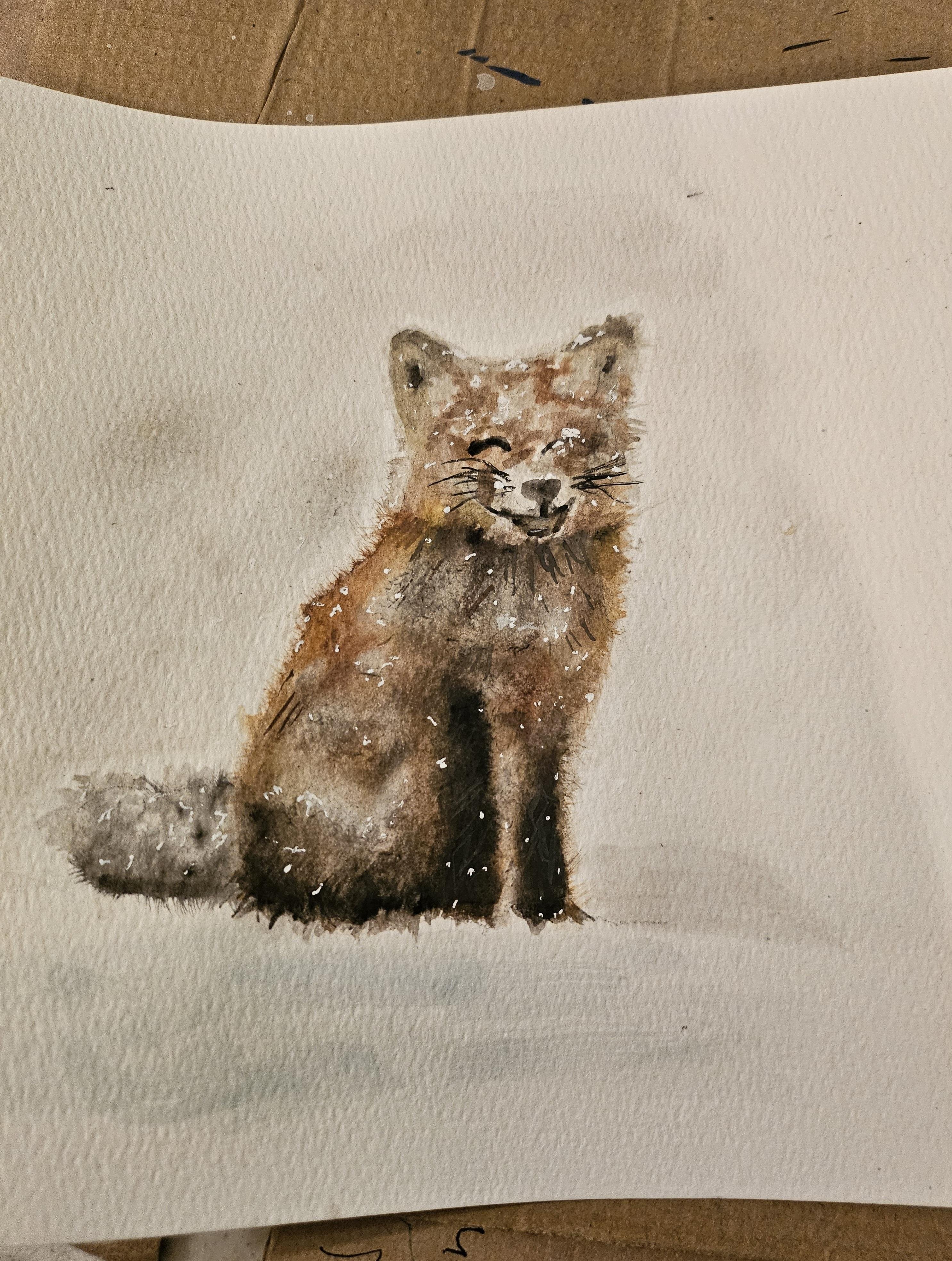 Fox in Snow - student project