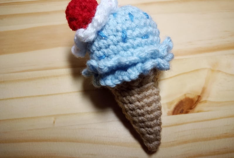 Crochet icecream cone