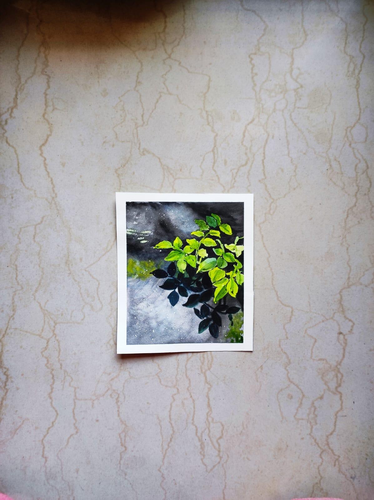 Mastering Light and Texture with Granulating Watercolors - student project