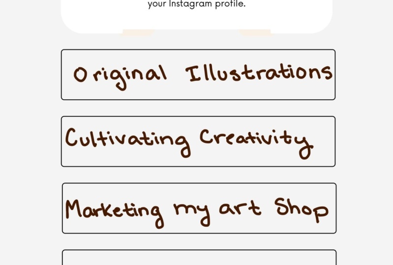 Instagram SEO project - starting my art business