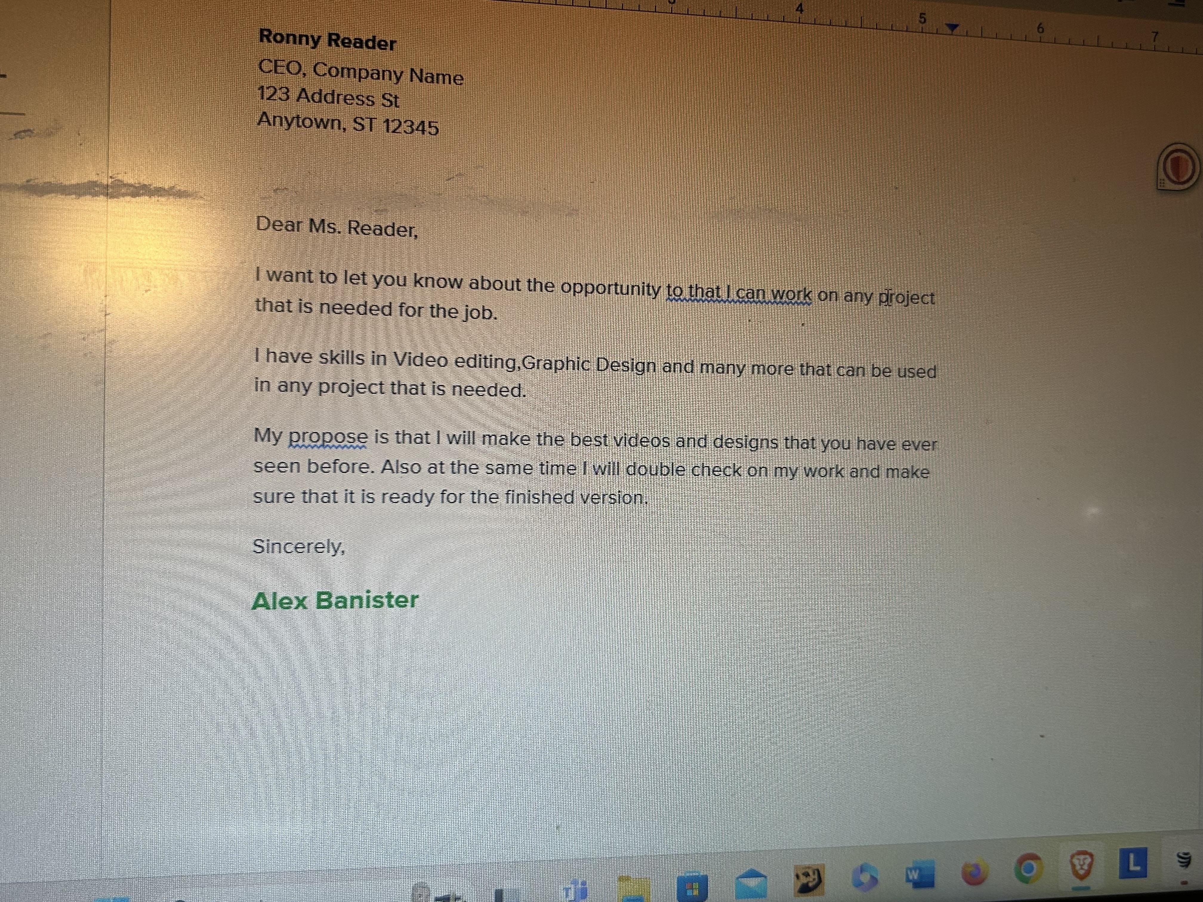 Project Proposal - student project
