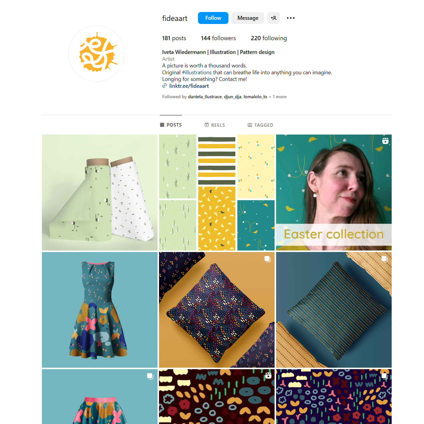 Fideaart instagram - student project
