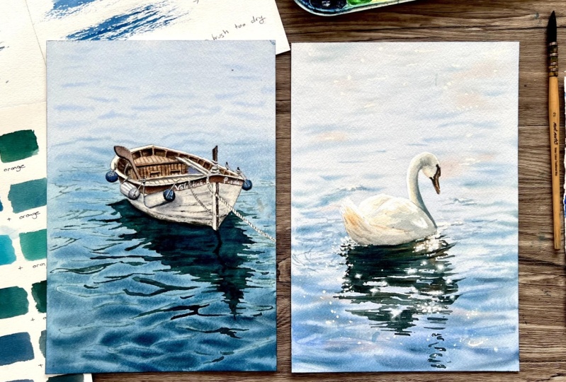 Watercolor Seascapes
