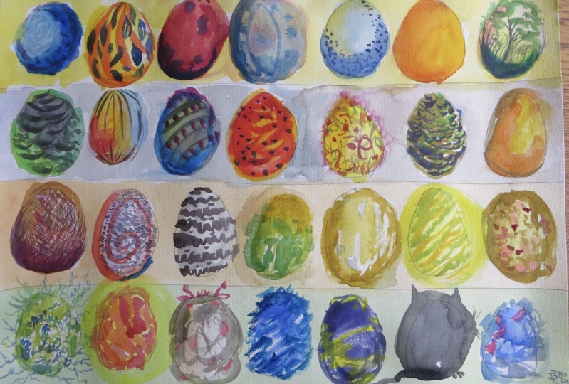 Washes, Colour Mixing, Brush Strokes, Honey, Milk & Tea