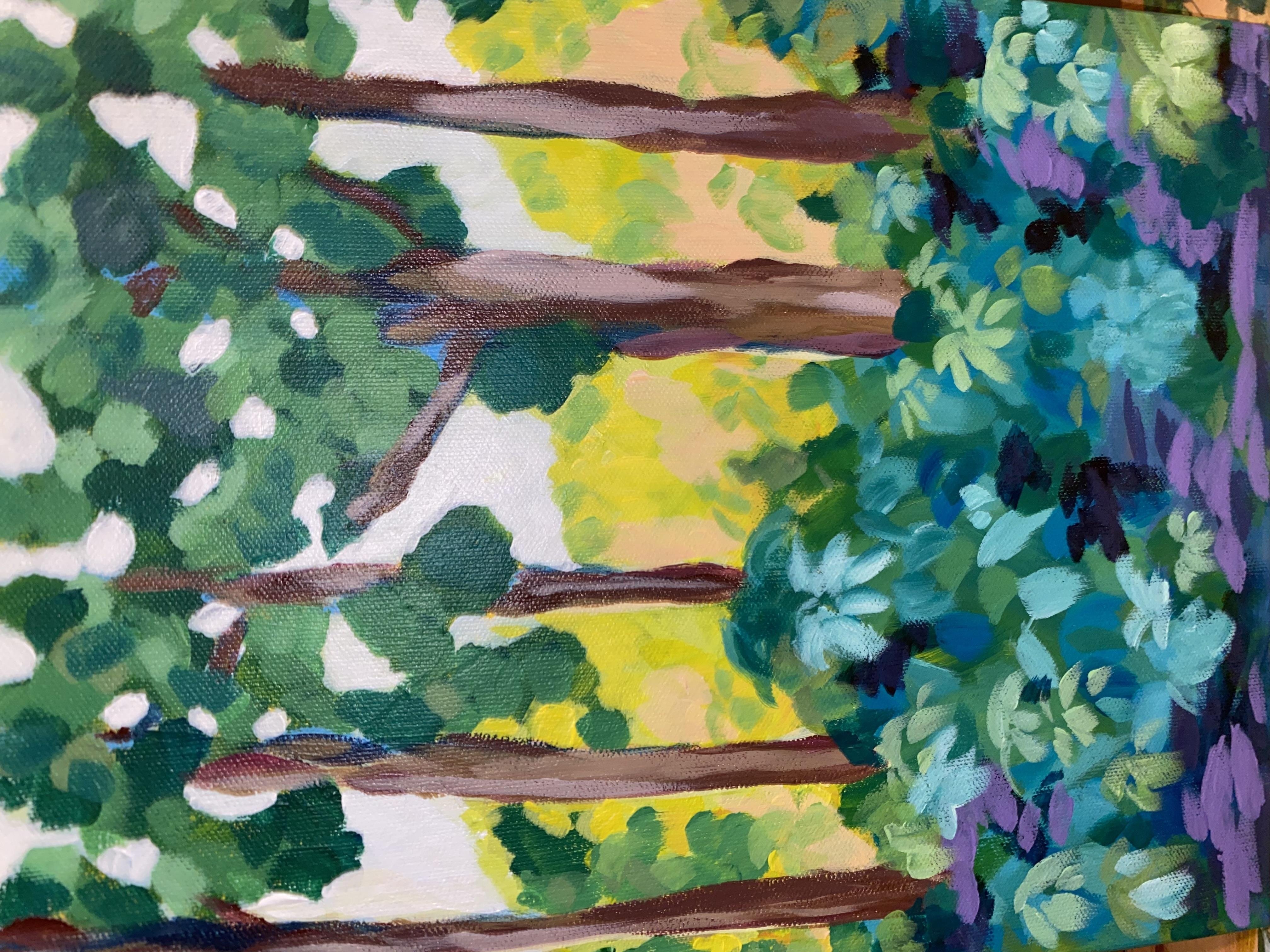 Back lit forest - student project