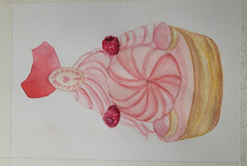 Watercolor dessert :)