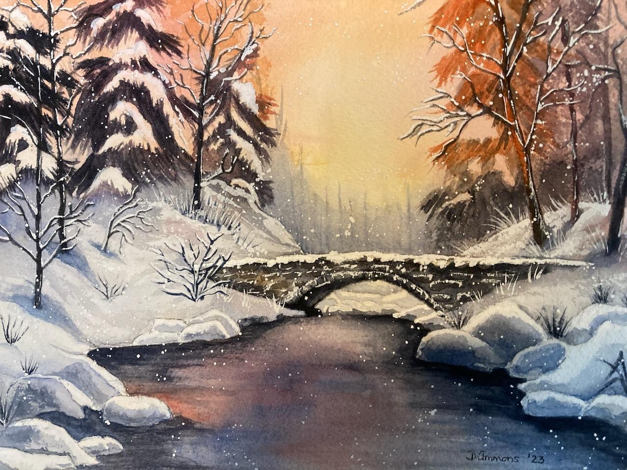 Chris' Bridge in Snow - student project