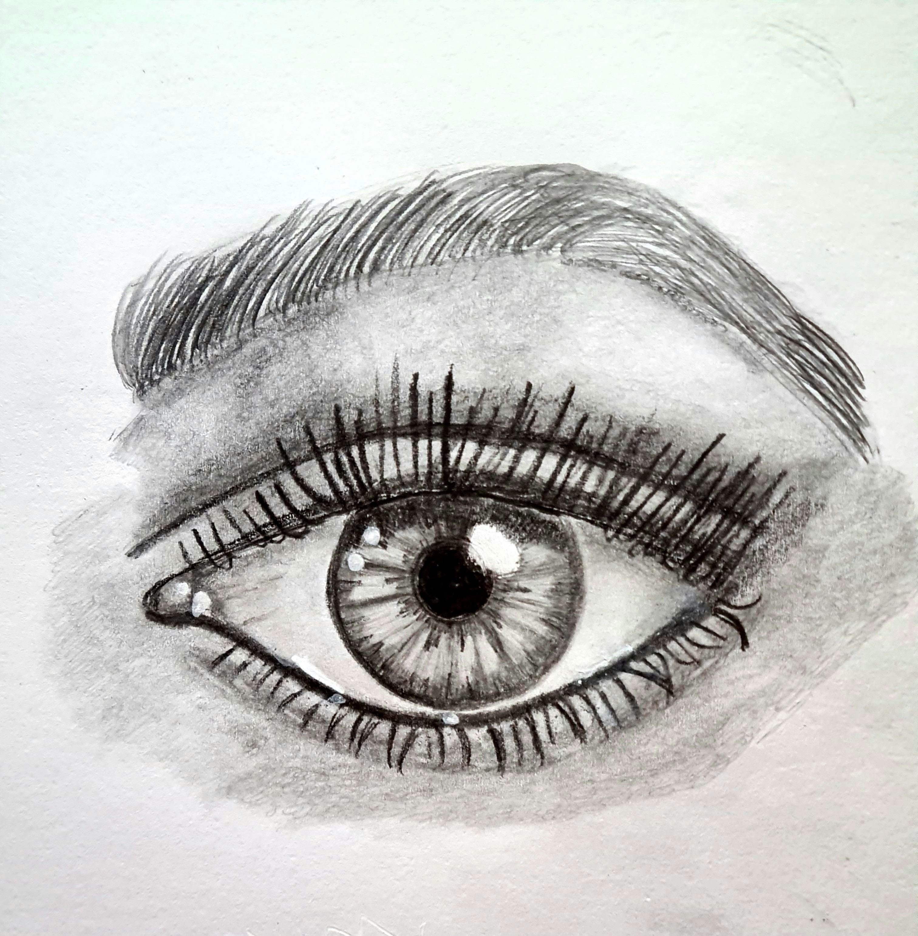 Eye drawing tutorial by Jasmina Susak - student project