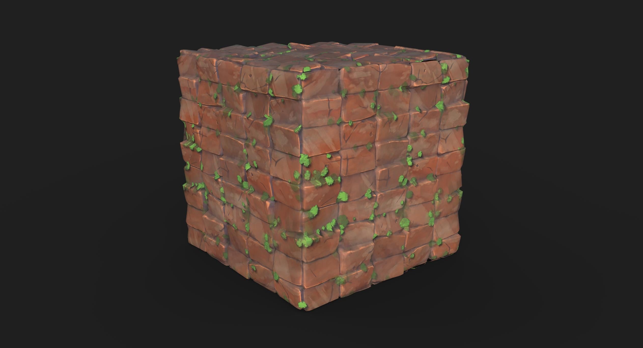 Stylized Brick Texture - student project