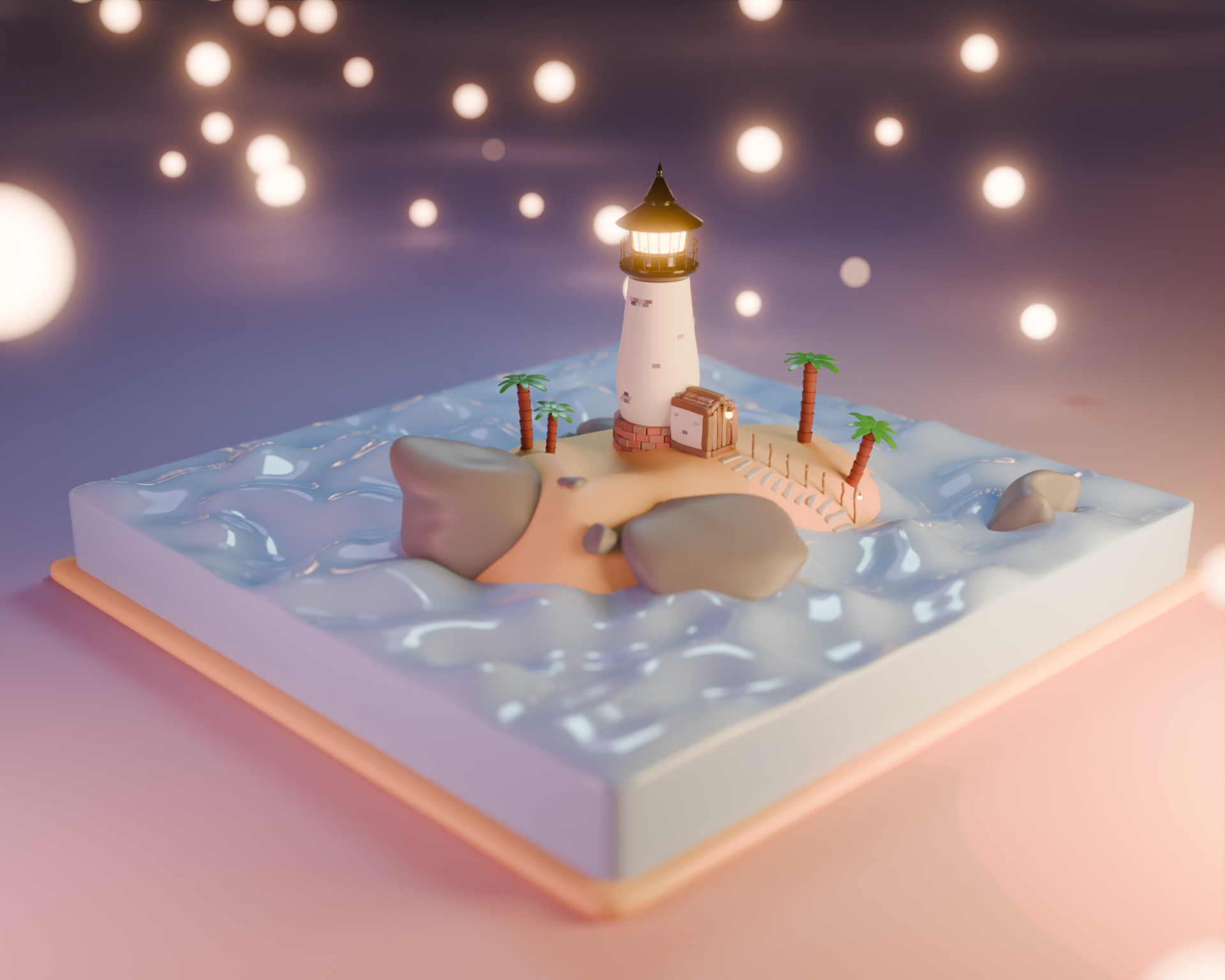 Lighthouse modelling - student project