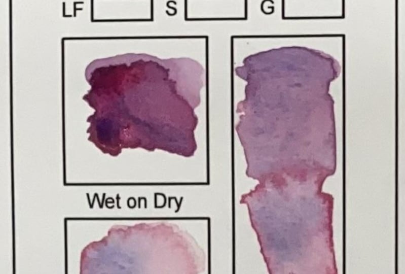 Toby's color swatching sheet - new discoveries