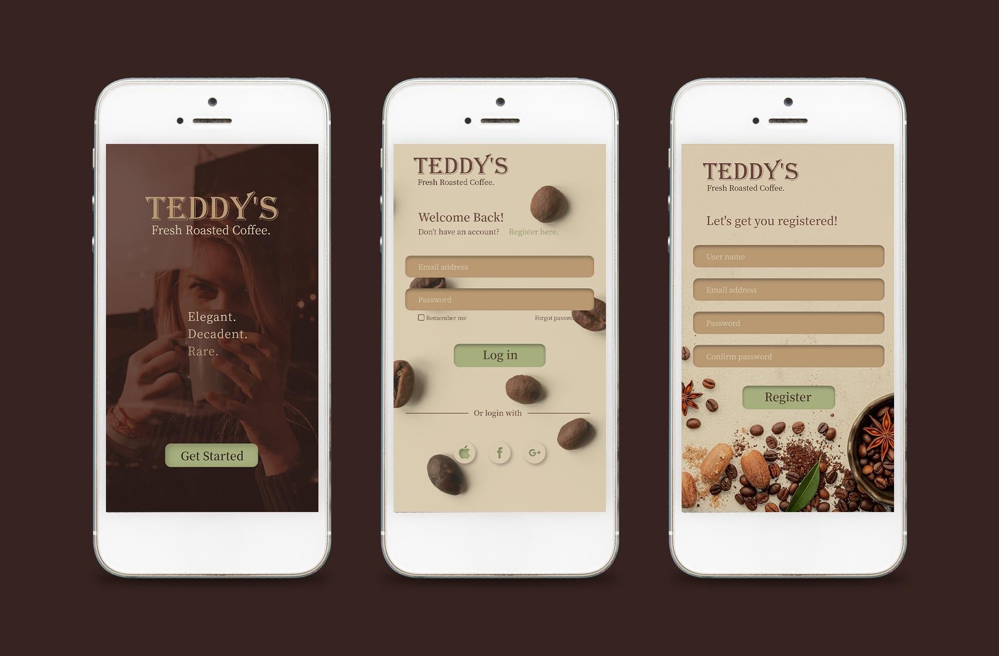 Teddy's fresh roasted coffee