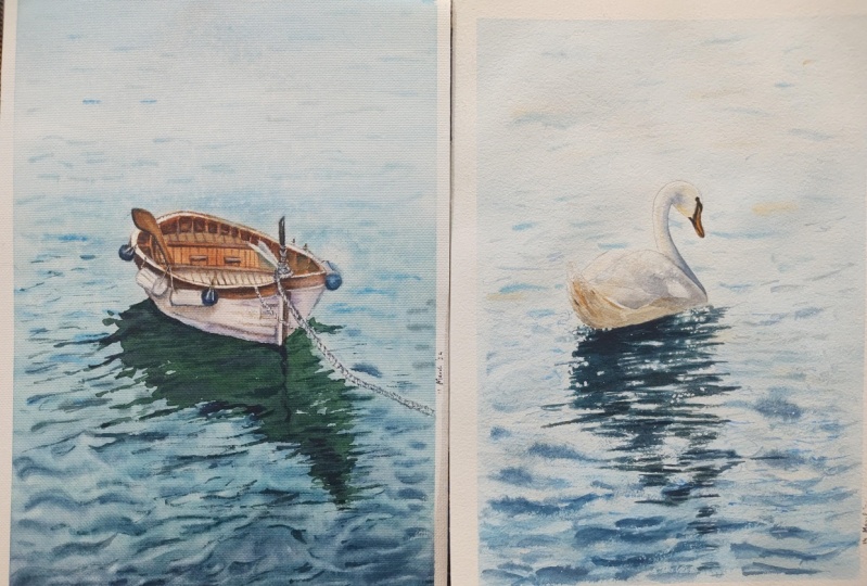 Watercolor seascapes class by Zuleyha