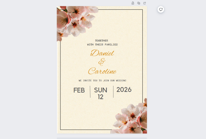 Beautiful Wedding Card
