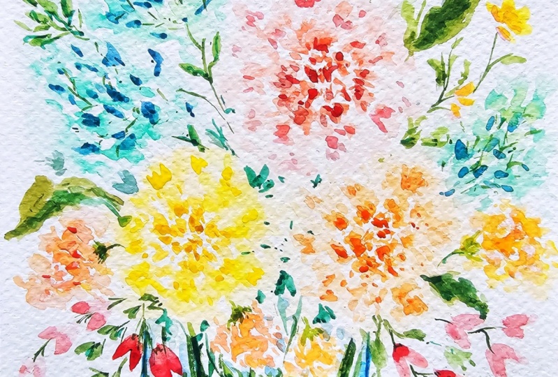 Loose Floral Bouquet