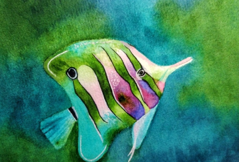 Vibrant Aquatic Art