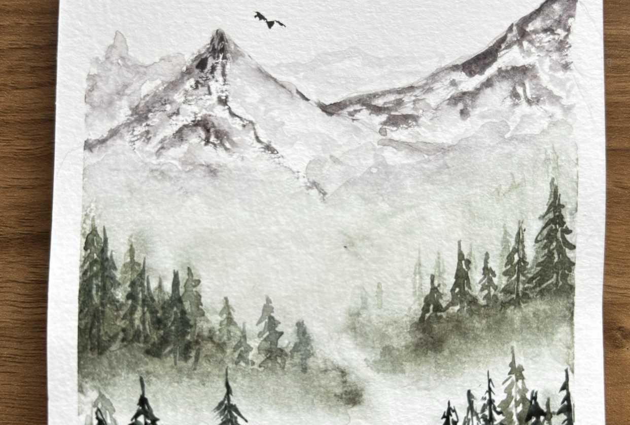 Misty Mountains techniques - student project