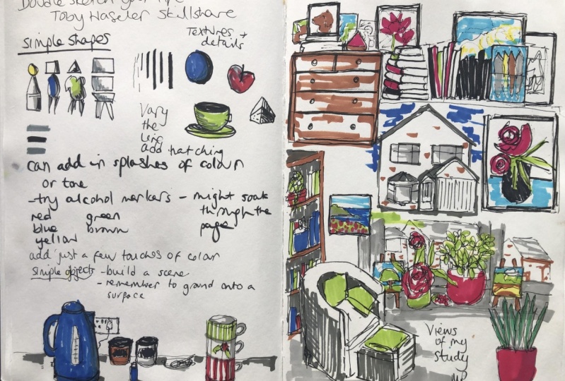 Shell’s doodled study