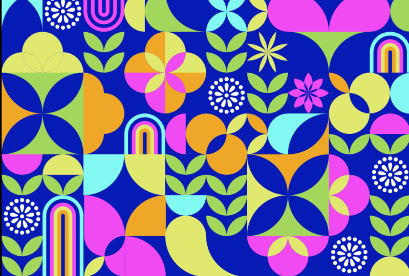 Geometric patterns - Bauhaus style
