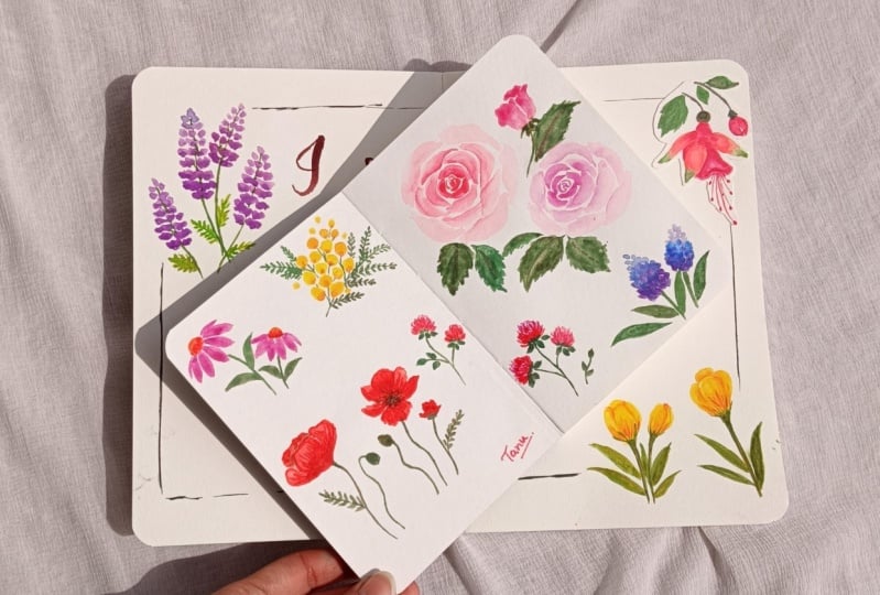 Watercolor florals