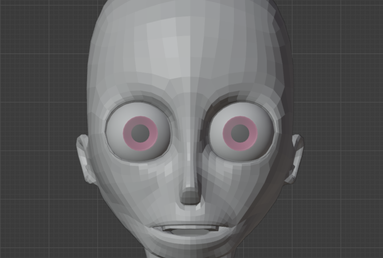 Head front/side/rear view - student project