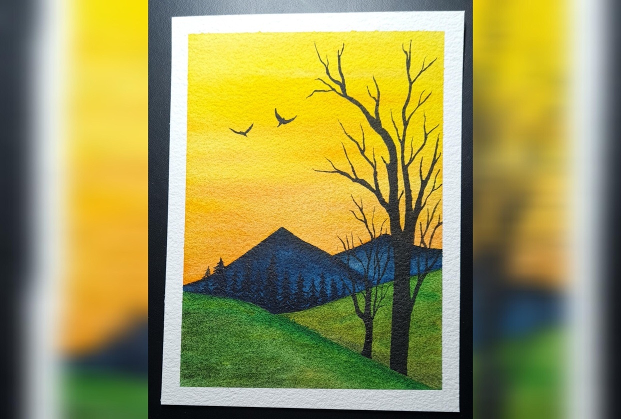 Evening Sky - student project