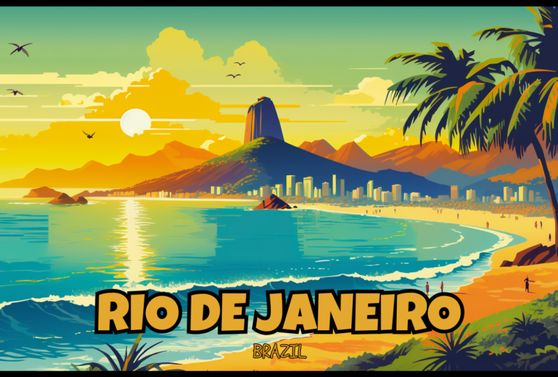 Travel Poster of Rio De Janeiro