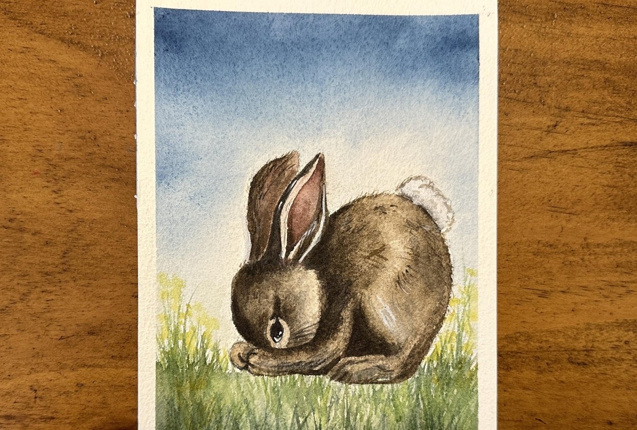 Easter Card for Granddaughter - student project