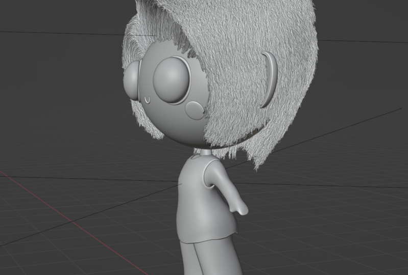 Doll in Blender.