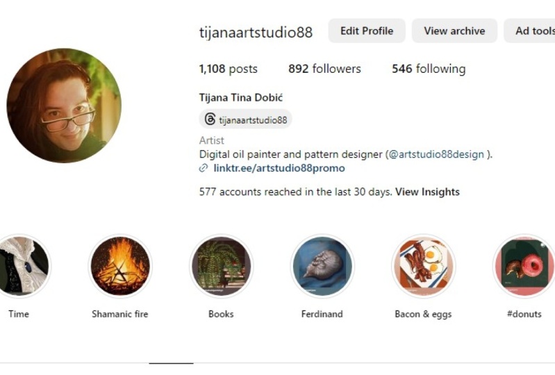 New instagram bio
