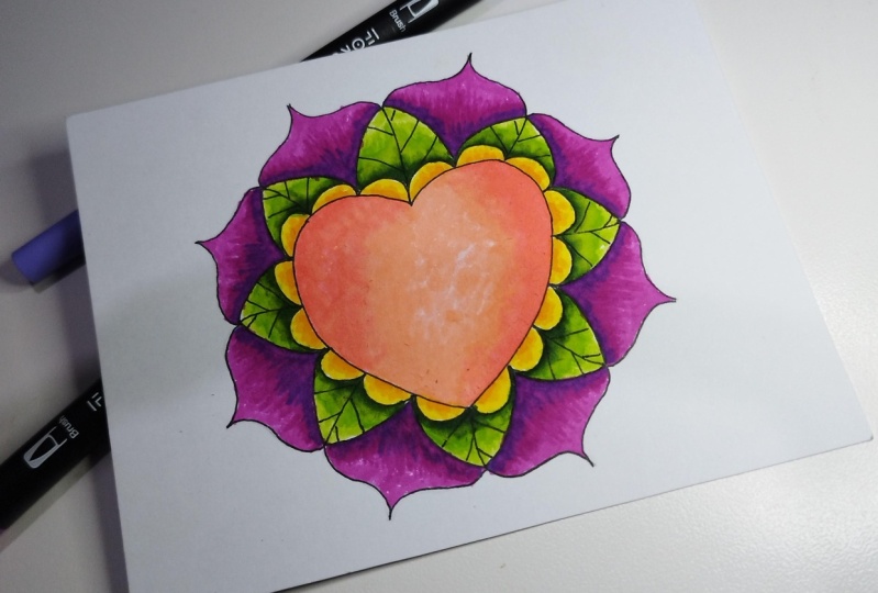 Corazón Mandala Floral