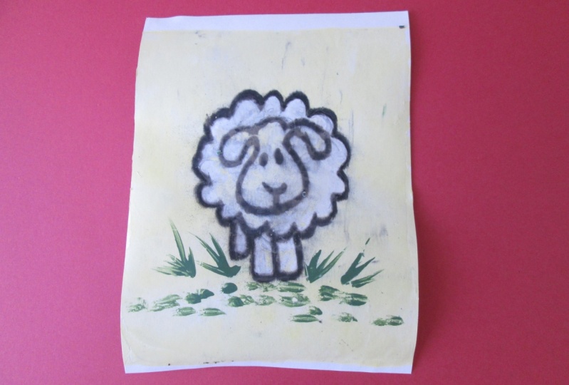 Gelliplate Magic with Charcoal Transfer