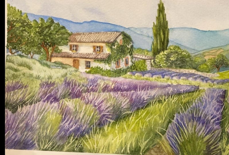 Chris' Lavender Landscape