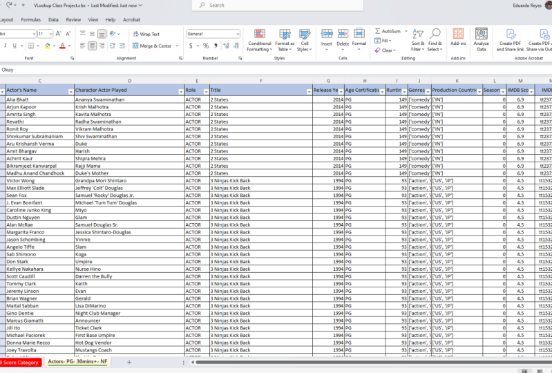 VLOOKUP Project