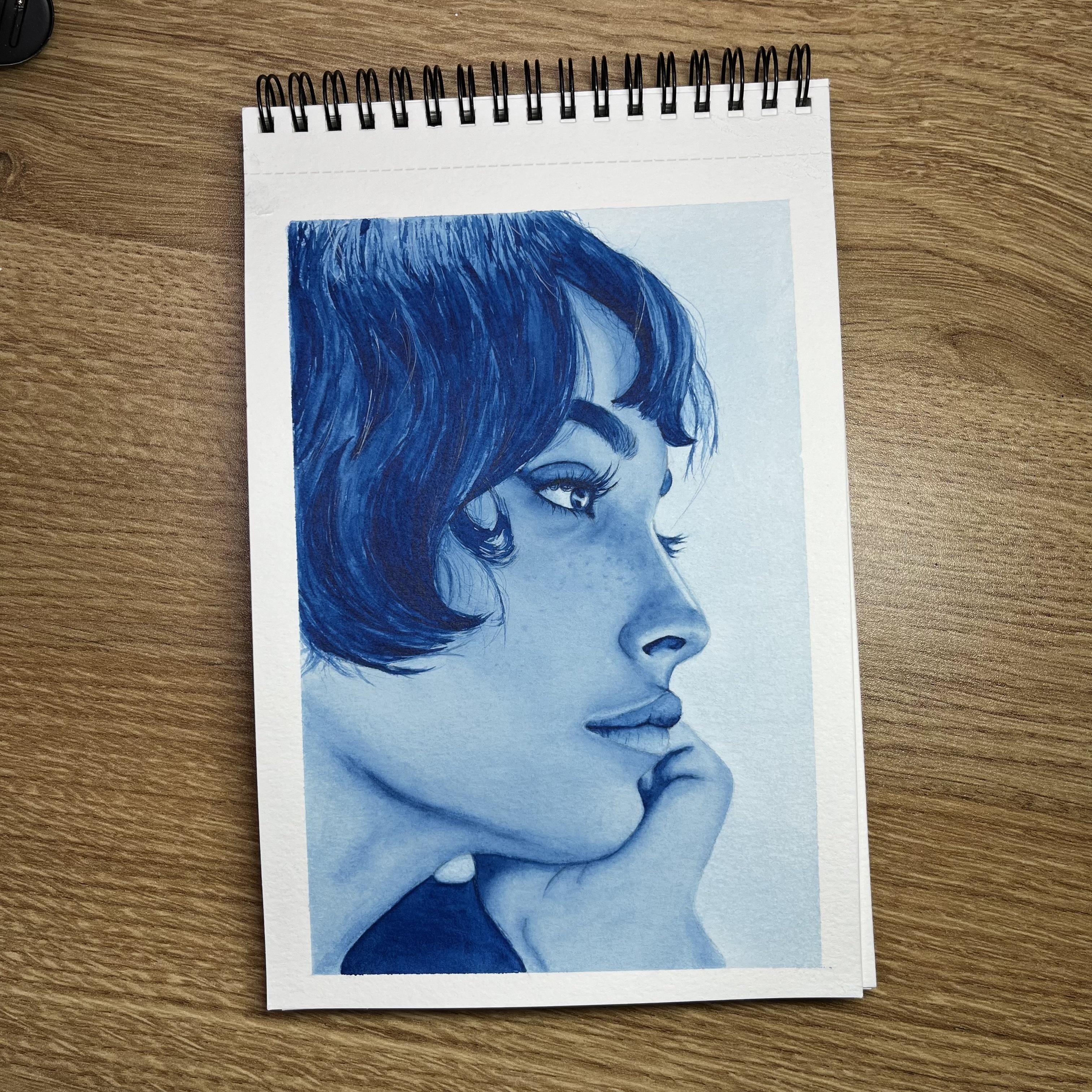Monochromatic portrait - student project