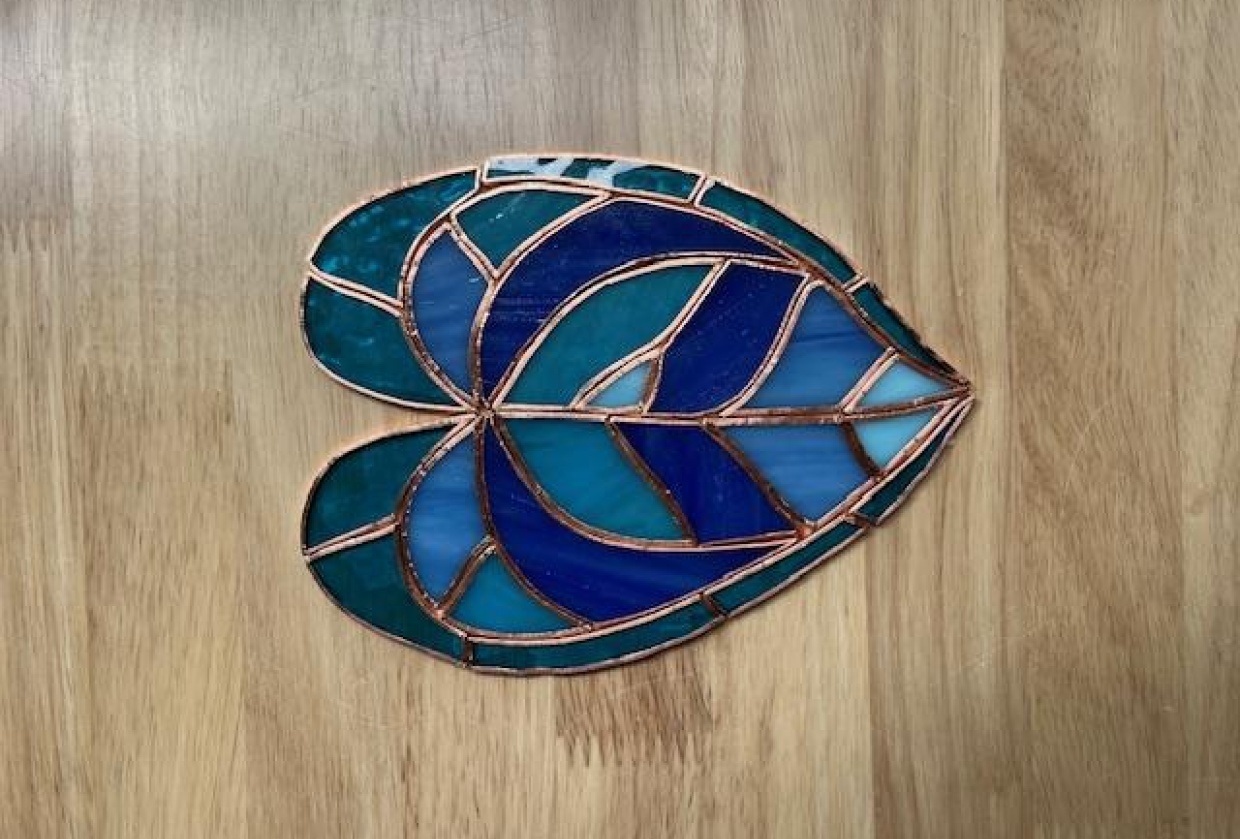Stained Glass Anthurium - student project