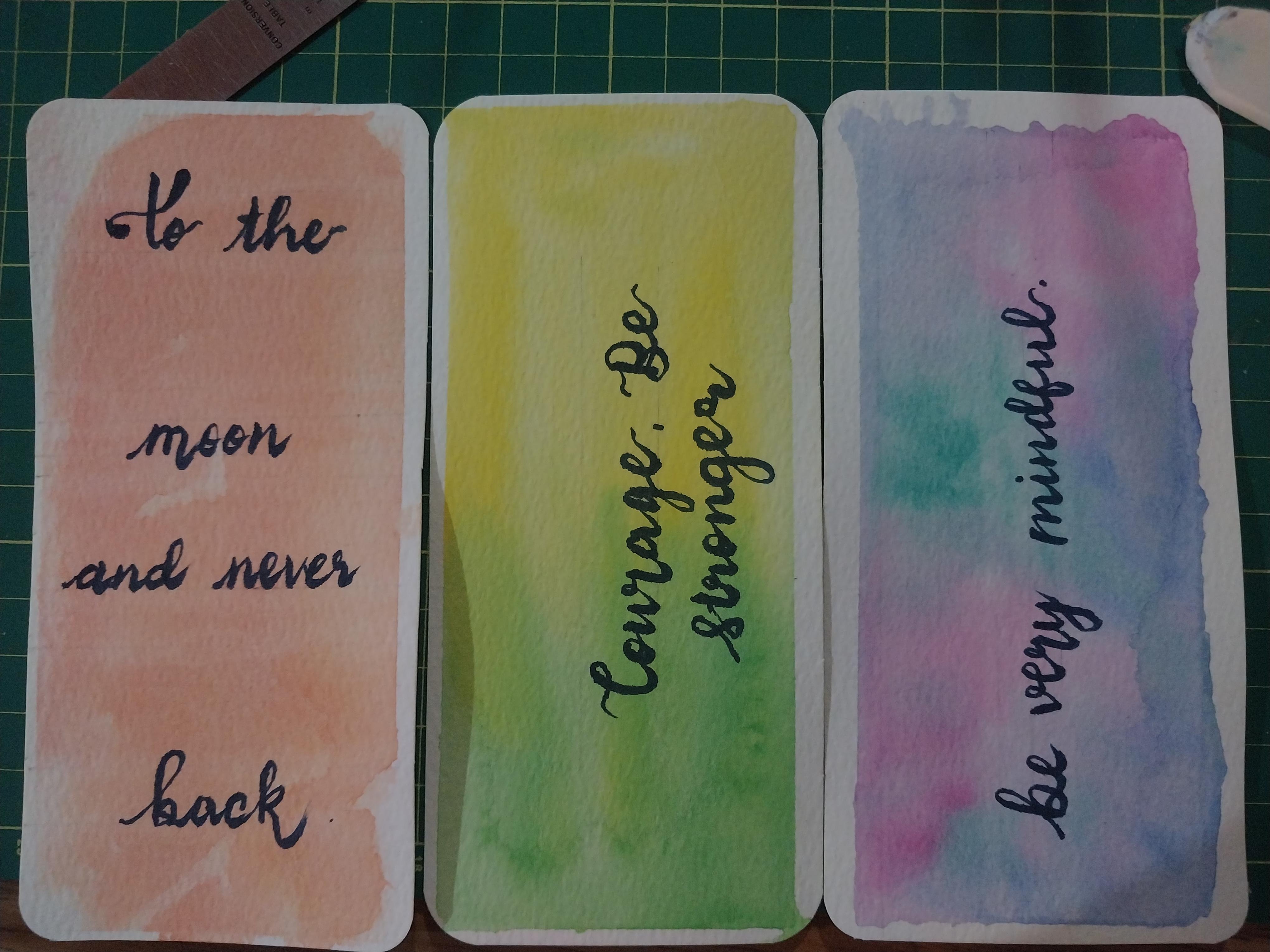 Watercolor backgrounds - student project