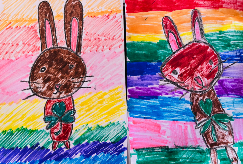 Our work without water colours