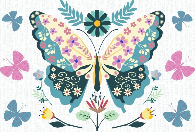 Reflected Butterfly