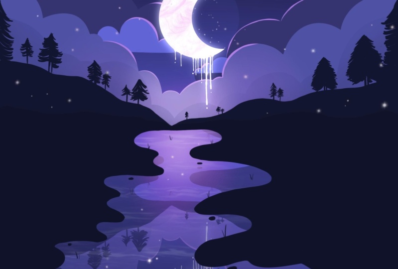 Purple moon