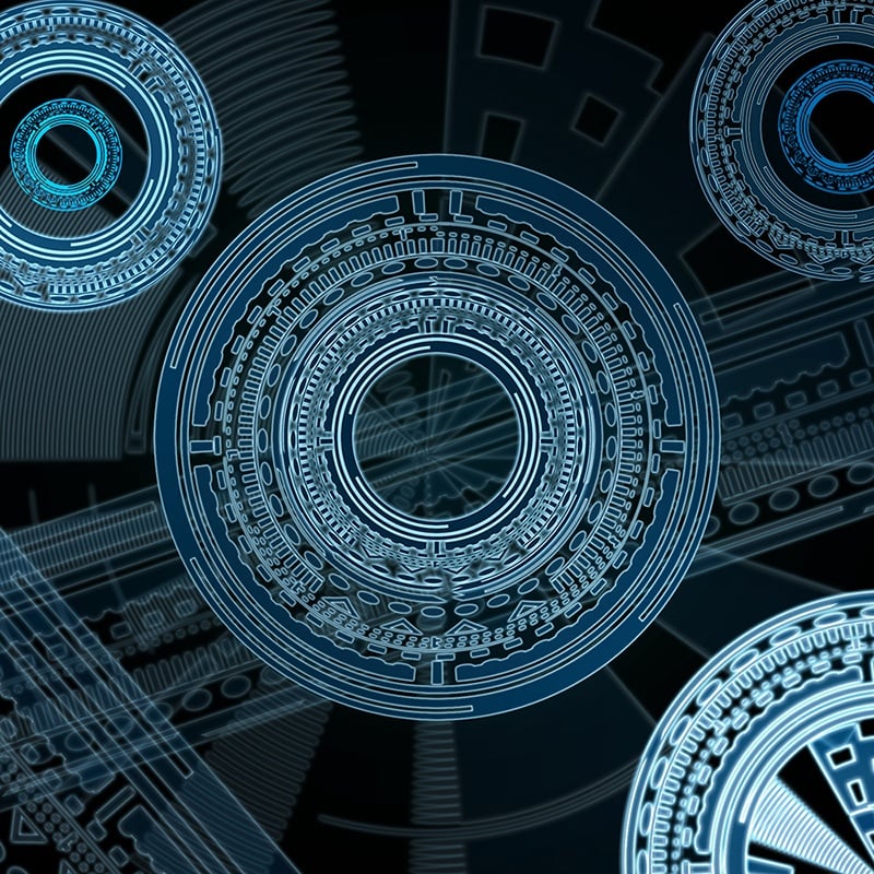 HUD Rings blue - student project