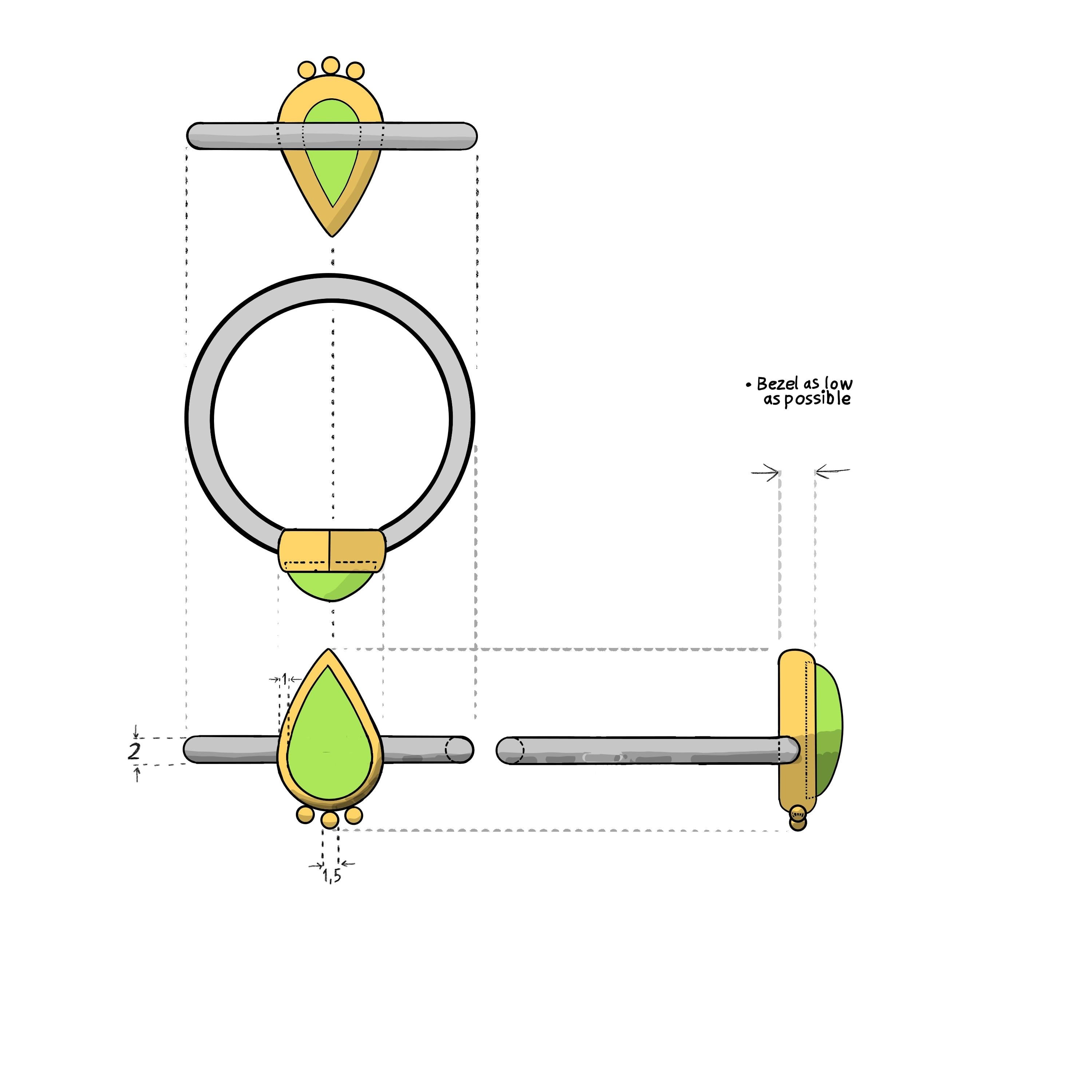 Peridot Ring - student project