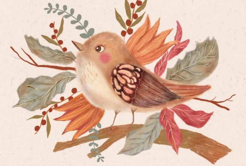 Whimsical Birdie