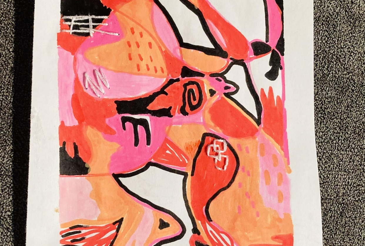 Stitching in abstract - student project