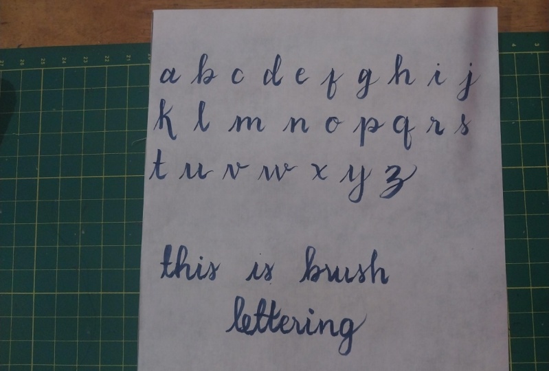 Brush lettering