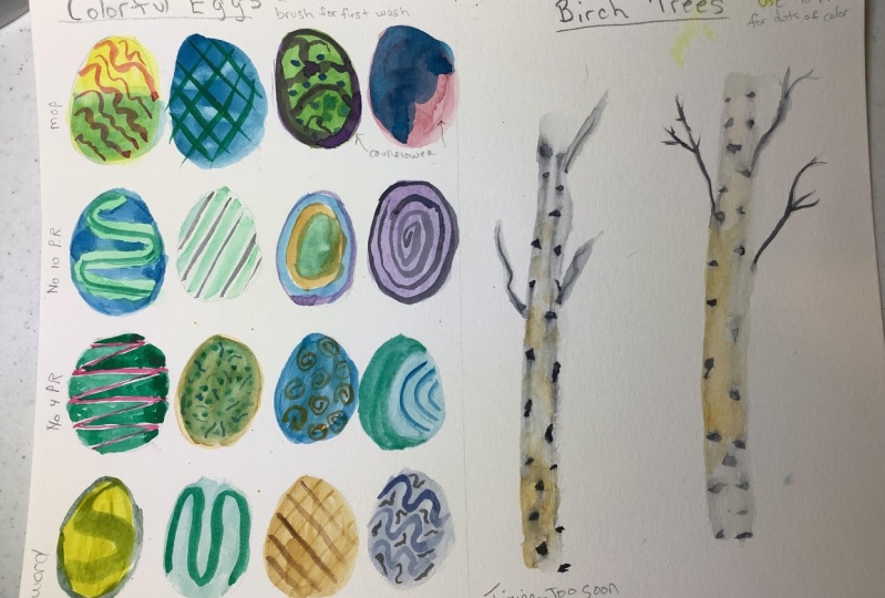 Eggs and Birch Trees